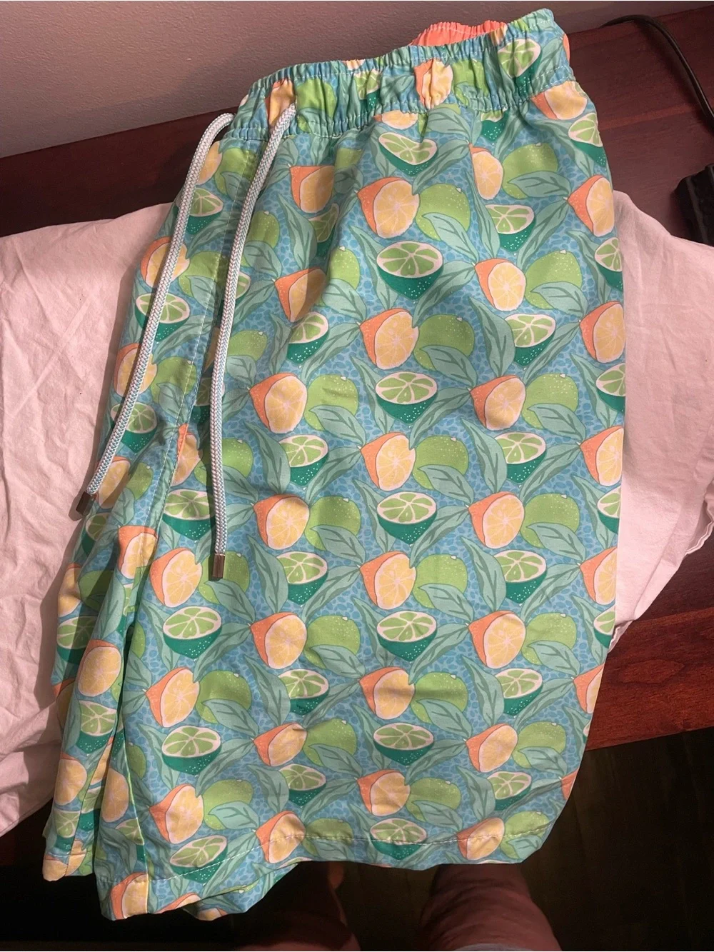 Peter Millar Tropical Citrus Print Swim Shorts -